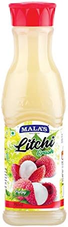 Mala's, Fruit Crush 750ml, Litchi, White, Medium