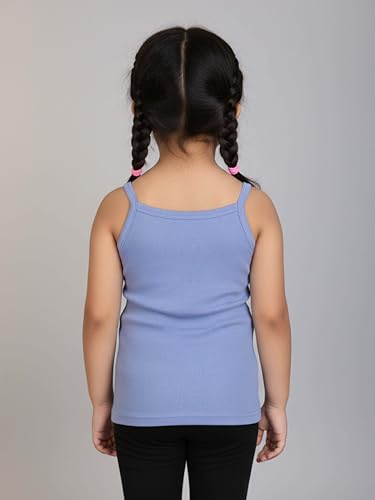 Image of KiddoPanti Girls 100% Cotton Printed Camisoles Tank Top Slips Pack of 3