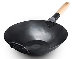 Craft Wok Black13 płaski wok ze stali węglowej