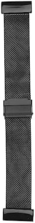 HURRISE Stainless Steel Mesh Watch Strap, Adjustable Quick Release Watch Band 26mm Fit for Smart Watch