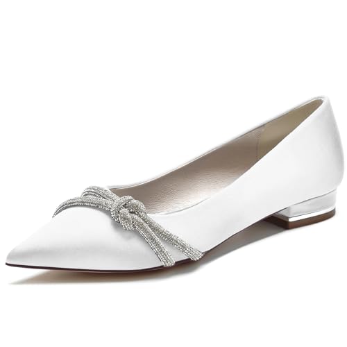 Chaussures de mariée brillantes FGRID à talon bas pour danser tout le mariage