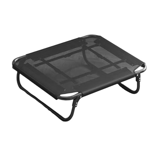 LOL-FUN 高さのある犬用ベッド ペット用寝袋 ポータブル 耐摩耗性 滑り止め 高さのあるペットベッド ハンモック テラス 裏庭 屋内 旅行, 61cm×50cm×13cm