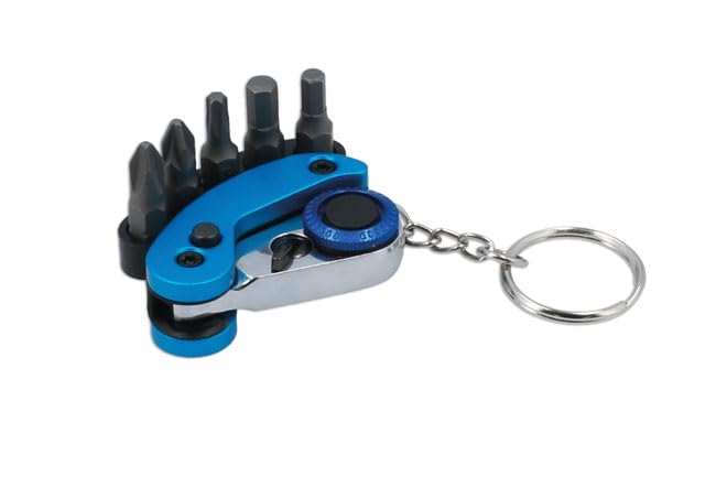Laser Tool Racing 8711 - Set Di Chiavi A Cricchetto Mini Con Bit, 72 Denti, Per Bici E Auto - 4