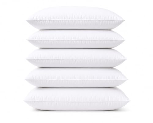 Image of Soft Microfiber Bed Pillows 16 x 24 Inches, White, Pack of 2 (5, White)