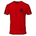 One Nation Under God T-Shirt - Ring-Spun Cotton Short Sleeve Shirt for Men Red
