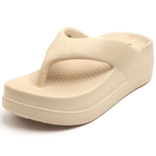 Image of DOCTOR HEALTH SUPER SOFT Women's Thick Sole EVA Flip Flops | Soft Cushioned Cloud Comfort Slippers | Lightweight Anti-Slip Open Toe Casual Sandals for Indoor Outdoor Everyday Wear