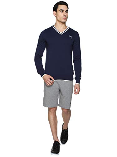 Image of Puma Men's Cotton V-Neck Sweater