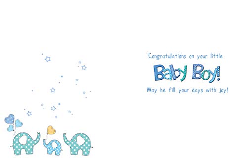 Carte bébé bébé garçon - 8 x 6 pouces - Regal Publishing – vue 2
