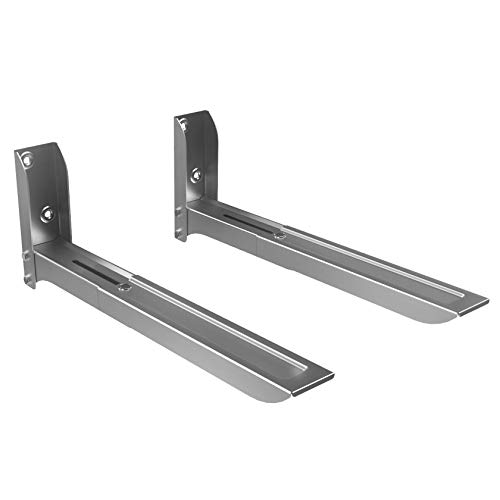 Suporte de Parede Para Fornos e Micro-ondas em Aço Carbono com Comprimento Ajustável Cinza - MW05SL