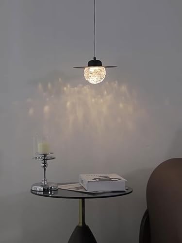 Lámpara de techo con platillo negro de diseño para iluminación de comedor 3