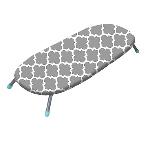ISCBAFYX Table Top Ironing Board Wall Mount, Mini Ironing Board, D-Crease, Portable Space Saving, Mini Iron Board, Easy to Fold (Color : Gray B)