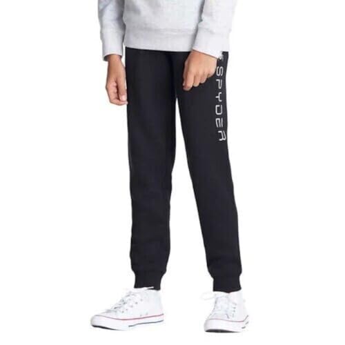 Spyder Youth Boys Fleece Jogger Pant (US, Alpha, X-Small, Regular, Black)
