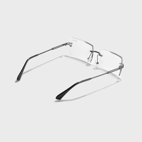 Image of SAM AND MARSHALL HARPER Eyeglass I Light Weight Frames I Rectangle Shape I Sheet Metal Frames I Prescription Friendly I Men & Women