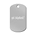 Mister Petlife Got Rhodesian Ridgeback Engraved Keychain/GI Tag 2 Silver
