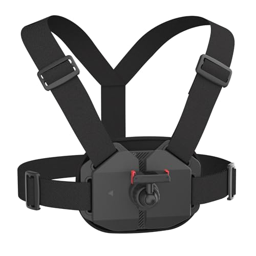 NEOSOU Osmo Action Chest Mount Cross Body Strap Harness Chesty with Magnetic Quick Release for DJI Osmo 360 Action 5 Pro 4 3 Bike Motorcycle Cycling Hiking Aaccessories