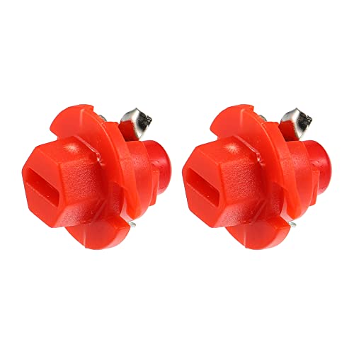 X AUTOHAUX 10 piezas luz LED T5 roja para tablero miniatura 5