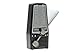Wittner Metronom Taktell Junior Serie 820 - Kunststoffgehäuse - Ohne Glocke - Schwarz - Mechanisch zum Aufziehen - Keine Batterien erforderlich - Made in Germany