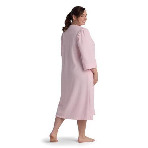 Miss Elaine Women's Brushed Back Terry Long Robe, Zipper Robe, Sleepwear and Loungewear4