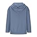 Womens Oversize Hooded Cardigan with Zip Fall Casual Long Sleeves Hoodies Solid Color Loose Pockets Jackets Trendy 2025 Light Blue XX-Large