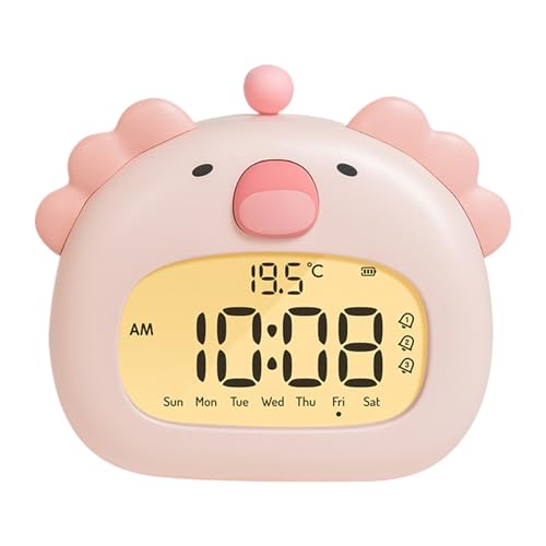 Horloge réveil avec lumière axolotl pour l'ambiance du salon