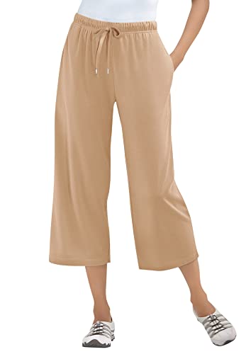 Woman Within Plus Size Petite Sport-Knit Pull-On...