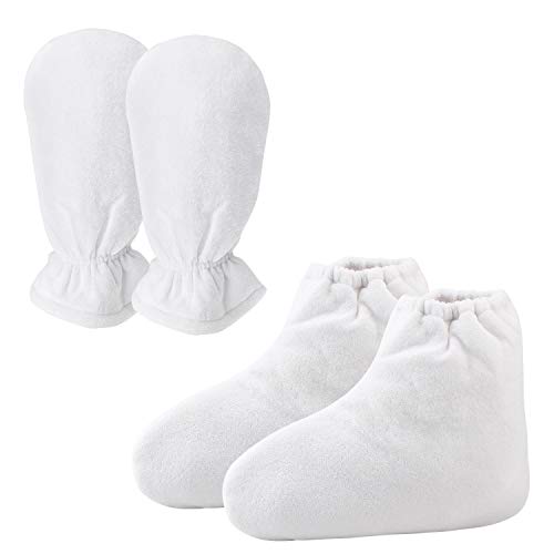Paraffin Bath Mitts, Segbeauty Snug Elastic Opening Paraffin Wax Glove and Bootie