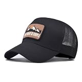 Embroidered - What I Want is Simple - Graphics Trucker Hat for Men Women - Unisex Smiling Expression Graphics Mesh Back Breathable Adjustable Snapback Cap - UV Protection Sun Snap Closure Hat