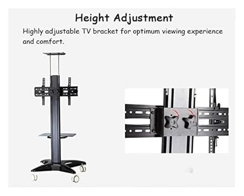 Soporte móvil para TV ajustable con ruedas para 32-70 pulg. miniatura 4