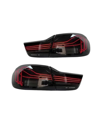 Turn Signal Lights for BMW 4 Series F32 F36 F82 for M4 Taillights 2014-2020 Car Tail Lights Parts Rear Lamp LED Signal Parking Lights(Full Set Smoke)