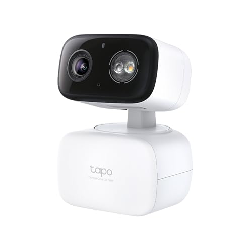 Tapo 2K 3MP Pan/Tilt Indoor/Outdoor Security Camera - Free Person...