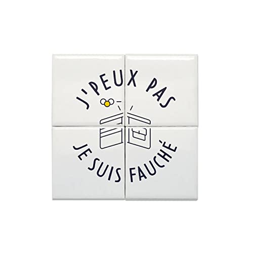 Carreaux céramique décoratif finition brillante haut de gamme lot x4