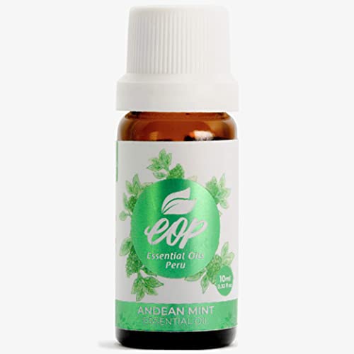 Andean Mint Essential Oil (Muña) – 100% Pure. Wild, Sustainably Sourced. Therapeutic Grade – 10ml/0.33 Fl Oz. Peru