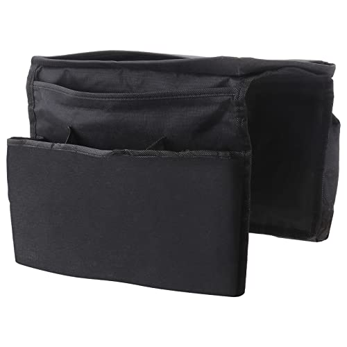 CTIRCHIU Organizador de Reposabrazos para Sofá de Tela Oxford 600d con 4 Bolsillos y Bandeja Portavasos, Bolsa Colgante para Revistas, Bebidas Hogar