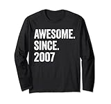 Photo Gallery awesome since 2007 16° compleanno maglia a manica Photo Gallery awesome since 2007 16° compleanno maglia a manica