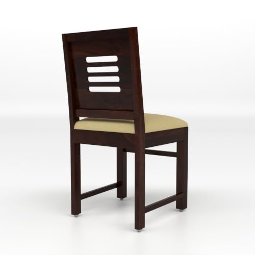 Image of Sheesham Wooden 2 Dining Chair Set for Living Room | Solid Wood Study Chair for Living Room | Office Chair for Home & Office | Rosewood Chair Set