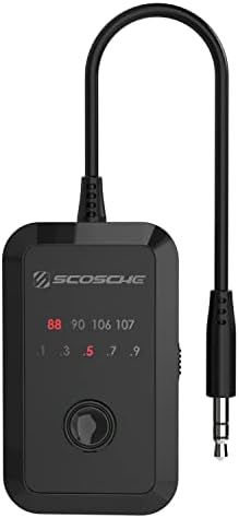 Scosche FMT7-SP1 Tune-Tone FM Stereo Transmitter with Built-in 3.5mm AUX Cable