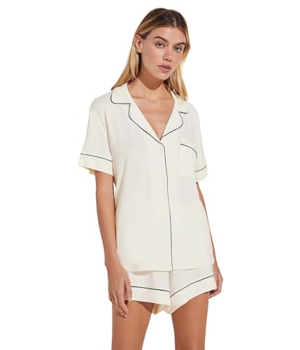 Image of Eberjey Gisele Rib Relaxed Short PJ Set