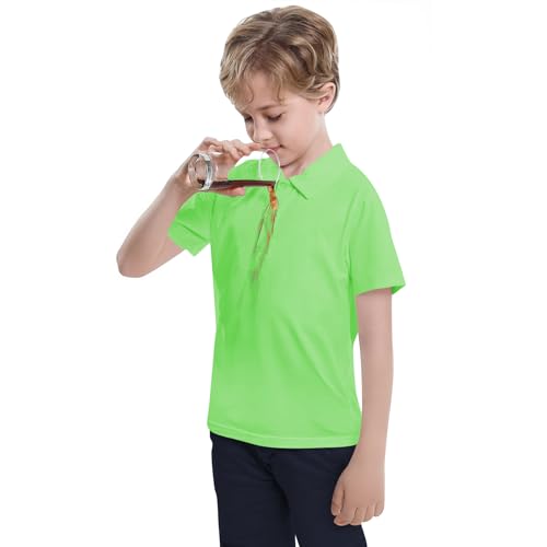 Image of Dreammonkey Toddler to Youth Stain Resistant Polo Shirts Kids Collared Golf T-Shirt School Uniform for Boys and Girls