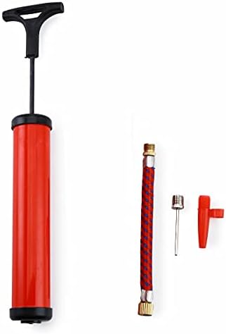 Multi-Purpose Air Hand Pump for Basketball & Bicycle - Portable, Lightweight, Dual-Action, High Pressure Pump with Needle & Nozzle Adapters