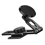 Sécurisez votre téléphone avec le support de téléphone de voiture doté de six aimants N50 et d'un design rotatif à 360 degrés, fabriqué en alliage d'aluminium pour plus de durabilité sur les routes cahoteuses ou les arrêts brusques