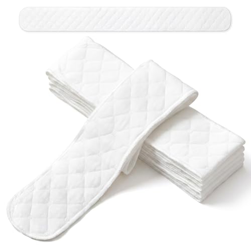 Image of Toulite 6 Pcs Cotton Bra Liners Boob Sweat Pads 3 Layer Rectangle Under Bra Pads Sweat Liners for Women Sweating Supplies