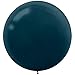 Party Perfect Round Latex Balloons Decoration, Black, 24", Pack of 4