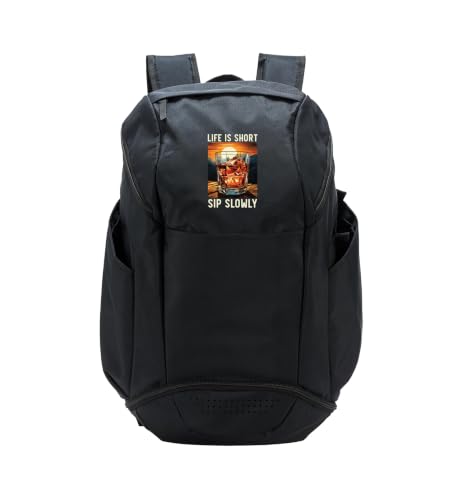 Bourbon Drinker Whiskey Lover Old Fashioned Alcoholic Sport Backpack