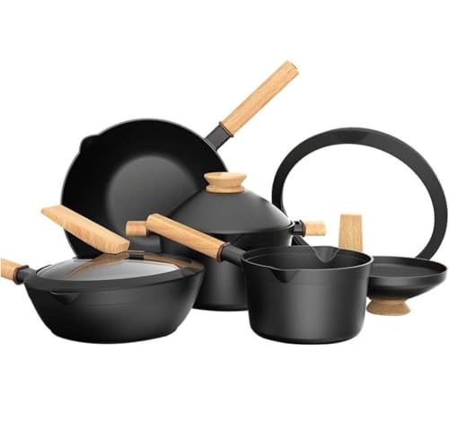 Batería de Cocina Mangos Olla De Cocina Creativa, Antiadherente Para El Hogar, Juegos Utensilios, Suministros Juego de Ollas Utensilios