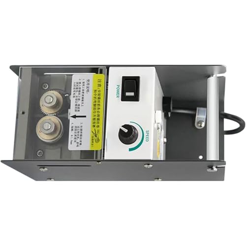 Dispensador eléctrico de alambre de soldadura, máquina de velocidad ajustable de 6 W con pedal de pie, para rollos de alambre de soldadura de 0,8 a 1,2 mm, accesorios de herramienta de soldadura para
