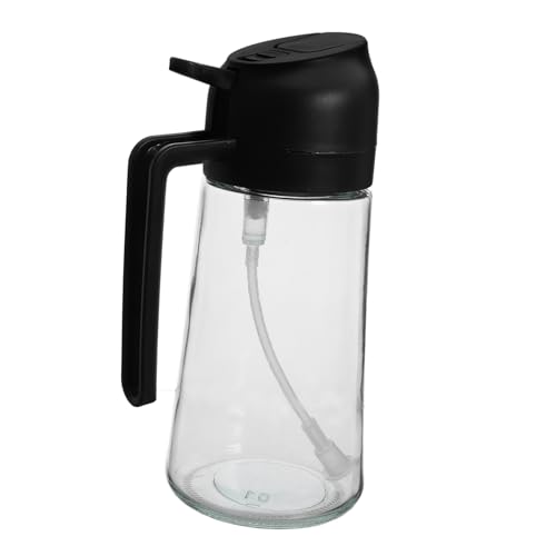 Amosfun Lata De Aerosol De Vidrio Botella De Aceite Aerosol De Aceite Dispensador De Jarabe De Cafe Botella De Spray Continuo Planta Pulverizador De Niebla Fina Mini Botellas Black Páginas