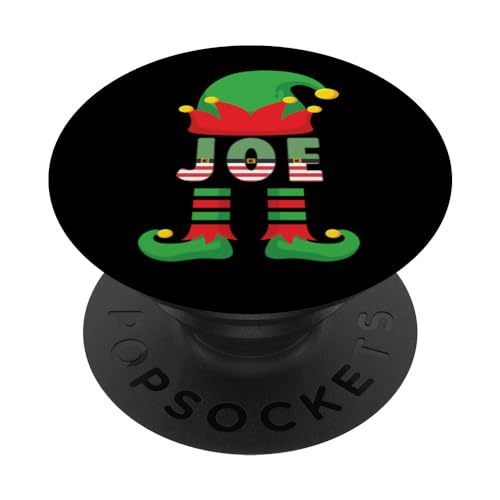 Mens Joe Elf Family Christmas 2023 Matching Costume Boys PopSockets Swappable PopGrip, Black