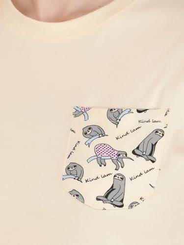 Image of Dollar Missy Women's Combed Cotton T-Shirt Pyjama Night Suit