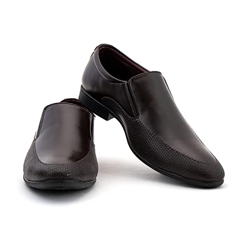 Image of Khadim's 7236244 Premium Stylish Lightweight Comfortable Durable & Sleek Design Formal Slip-On Shoes for Men
