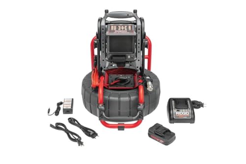 RIDGID 63818 SeeSnake® Compact M40 System with CS6x VERSA Digital Recording Monitor, 18V Battery and Charger, HDR Image Sensor, TruSense, TiltSence Inclinometer